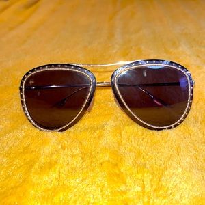 Escada Brown & Gold Sunglasses